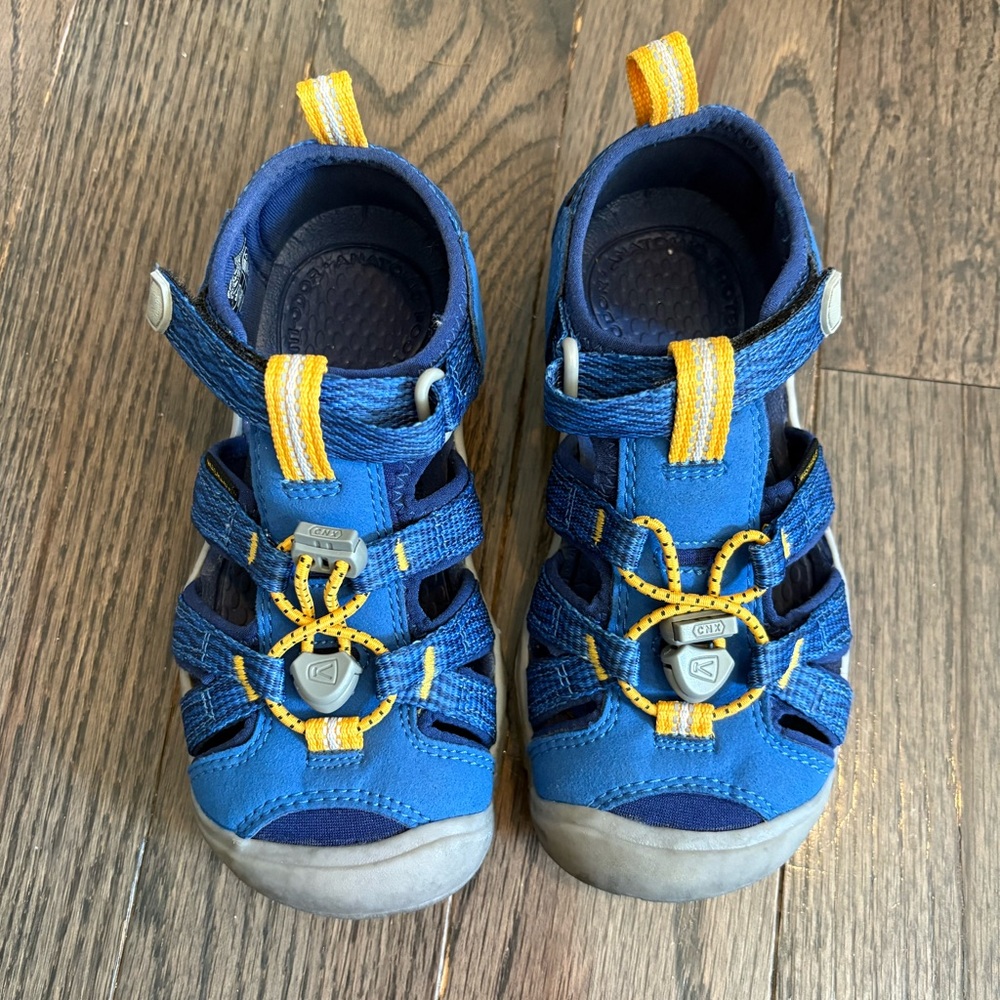 Keen Kids Blue and Orange Sandals